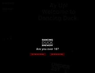 dancingduckbrewery.com screenshot