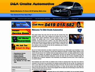 dandaautomotive.com.au screenshot
