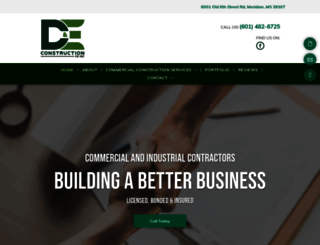 dandeconstructionco.com screenshot