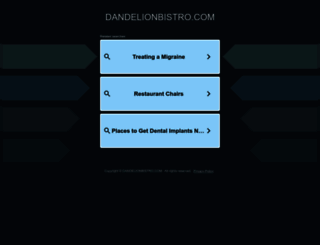 dandelionbistro.com screenshot