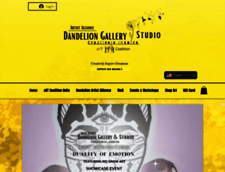dandeliongallery.org screenshot