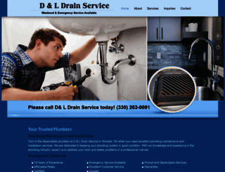 dandldrainservice.com screenshot