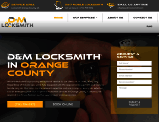 dandmlocksmith.com screenshot