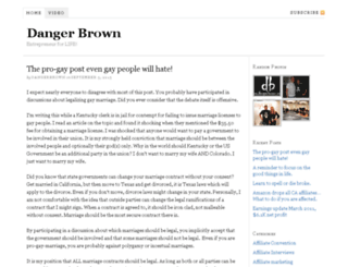 dangerbrown.com screenshot