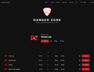 dangerzonebeatz.com screenshot