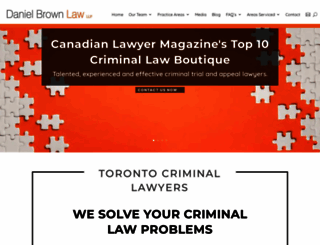 danielbrownlaw.ca screenshot