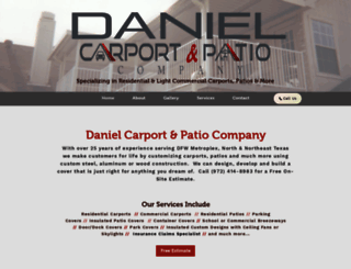 danielcarport.com screenshot