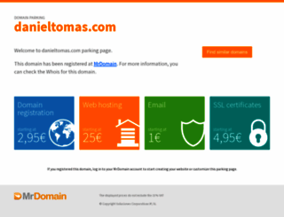 danieltomas.com screenshot