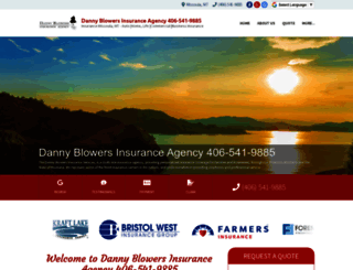 dannyblowersagency.com screenshot