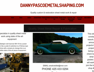 dannypascoemetalshaping.com screenshot