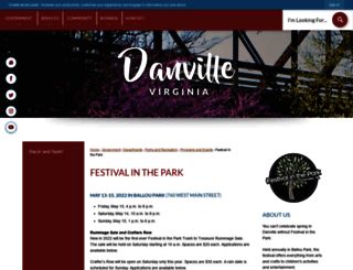 danvillefestivalinthepark.com screenshot