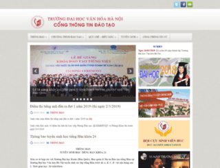 daotao.huc.edu.vn screenshot