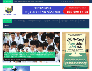 daotao.tic.edu.vn screenshot