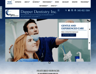 dapperdentistry.com screenshot