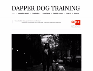 dapperdogtraining.com screenshot