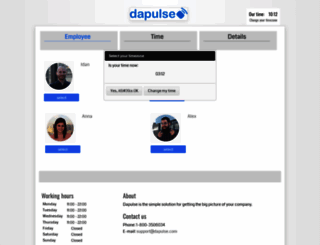 dapulse.simplybook.me screenshot