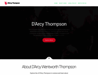 darcythompson.org screenshot
