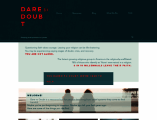 daretodoubt.org screenshot