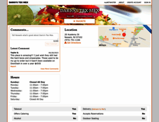 dariosrestaurant.netwaiter.com screenshot
