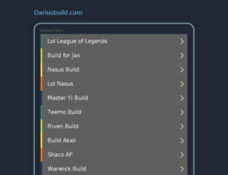 dariusbuild.com screenshot