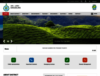 darjeeling.gov.in screenshot
