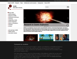 dark-cosmology.dk screenshot