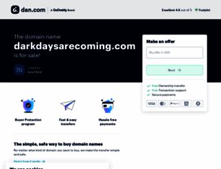 darkdaysarecoming.com screenshot