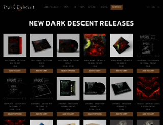 darkdescentrecords.com screenshot
