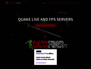 darkfiberquake.com screenshot