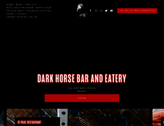 darkhorsebarandeatery.com screenshot