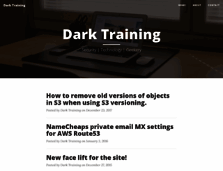darktraining.com screenshot