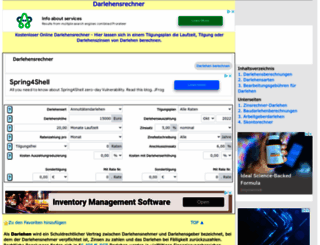 darlehensrechner.com.de screenshot