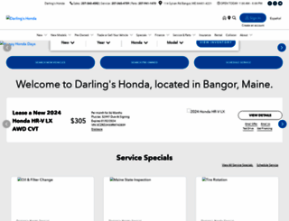 darlingshonda.com screenshot