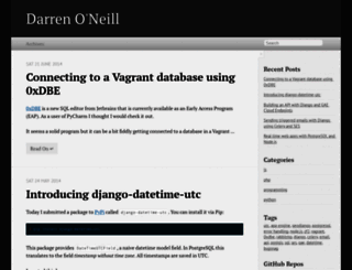 darrenoneill.co.uk screenshot