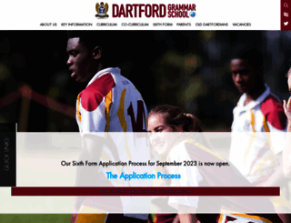 dartfordgrammarschool.org.uk screenshot