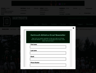 dartmouthsports.com screenshot