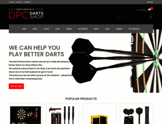dartsperformancecentre.com screenshot