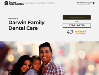 darwinfamilydentalcare.com screenshot