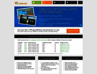 dashboard.addealsnetwork.com screenshot