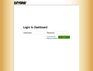 dashboard.citygrid.com screenshot