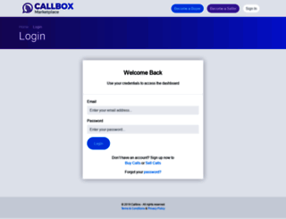 dashboard.usecallbox.com screenshot
