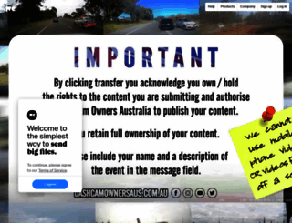 dashcamownersaus.wetransfer.com screenshot