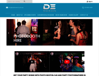 dashevents.com.au screenshot