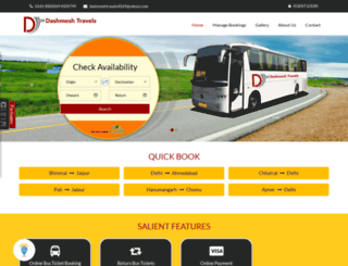 dashmeshtravels.net screenshot