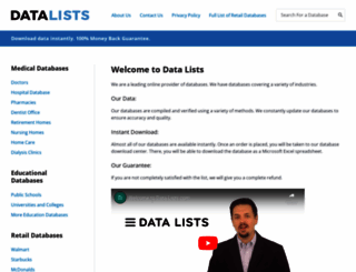 data-lists.com screenshot
