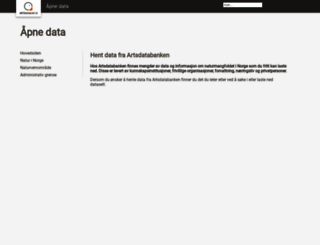 data.artsdatabanken.no screenshot