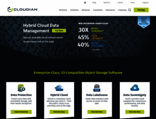 data.cloudian.com screenshot