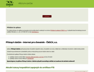 data.cmsch.cz screenshot