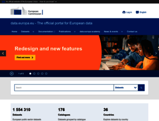 data.europa.eu screenshot