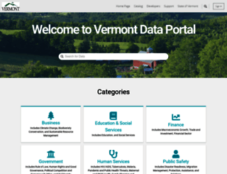 data.vermont.gov screenshot
